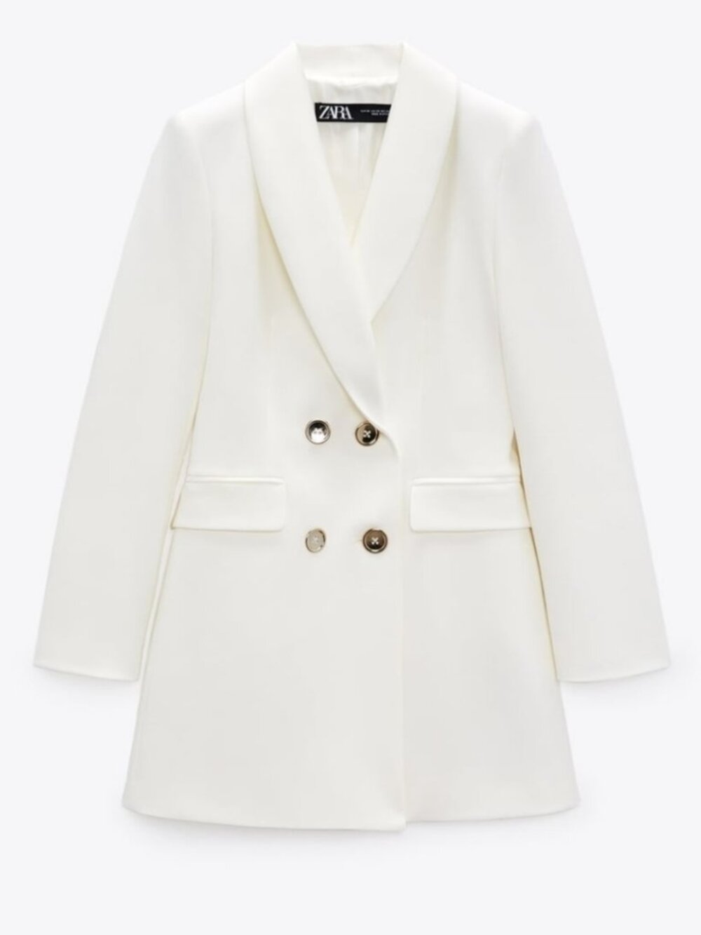 Zara - White Blazer Mini Dress - White - NWT